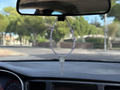 Pink & White Virgin Mary Car Rosary