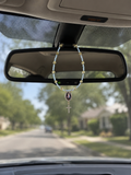 Gold & White Jesus Christ Car Rosary
